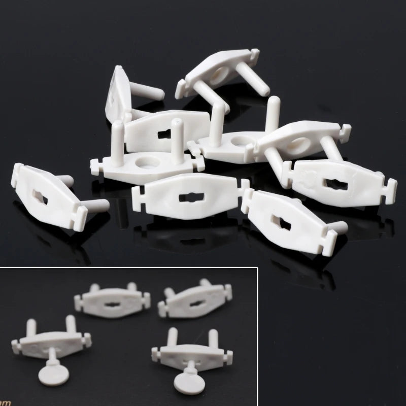 10pcs Power Socket Outlet Plug Protective ABS Cover Anti Electric Baby Safety Protector double security baby safety