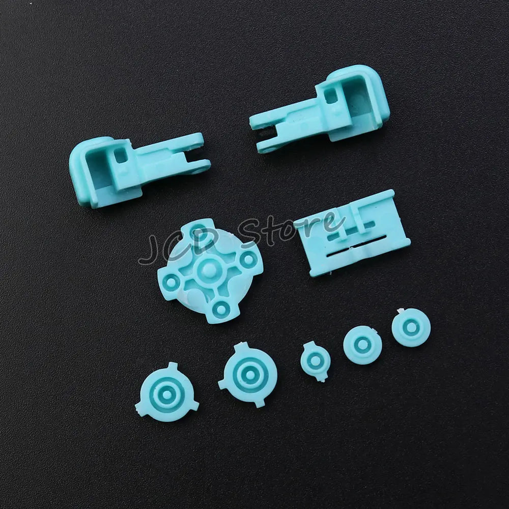 JCD Plastic Full Set Buttons For Gameboy GBA SP A B L R Select Start Power On Off Volume Buttons D Pad Key