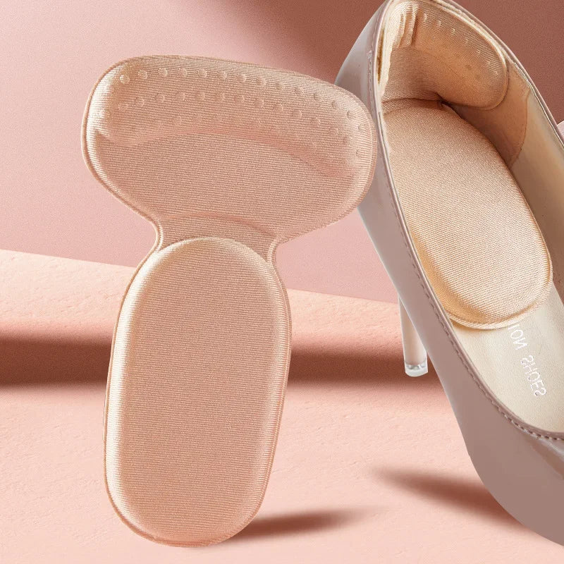 2 in 1 Forefoot and Heel Cushion Pads Self Adhesive Anti Blister Shoe Inserts High Heel Insoles Anti Slip Shoe Size Foot Care