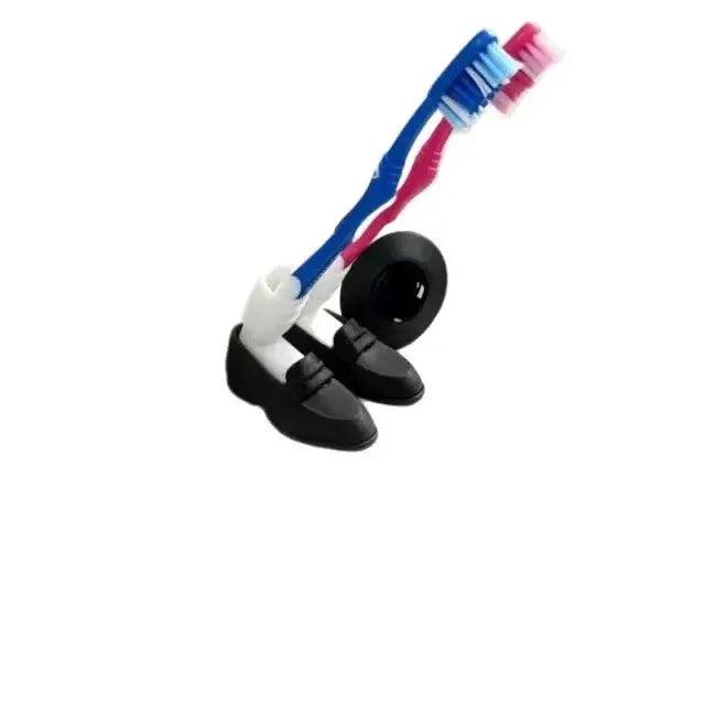 Creative MJ Moonwalk Toothbrush Holder, Funny Dancing Shoe Toothpaste Storage Rack, Unique Bathroom Counter Organizer, Novelty G