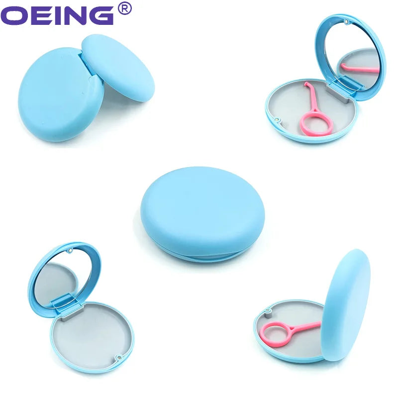 1Pc Orthodontic Case Dental Invisible Braces Retainer Box Mouth Guard Denture Storage Aligner Case Oral Hygiene Braces Organizer