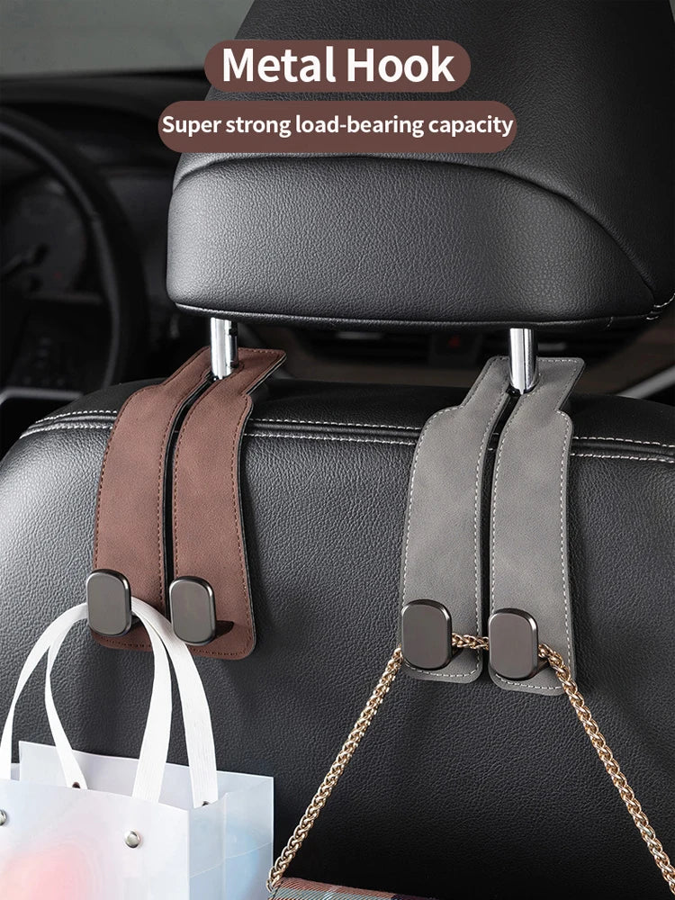 Heavy-Duty Car Seat Back Hook, Hidden Design, Suitable for Suvs and Sedans - Abs Hook, Can Be Used to Hang Shopping Bags, Wallets, Coats, Invisible Car Storage Bags