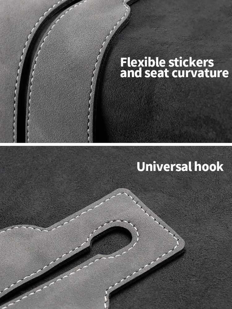 Heavy-Duty Car Seat Back Hook, Hidden Design, Suitable for Suvs and Sedans - Abs Hook, Can Be Used to Hang Shopping Bags, Wallets, Coats, Invisible Car Storage Bags