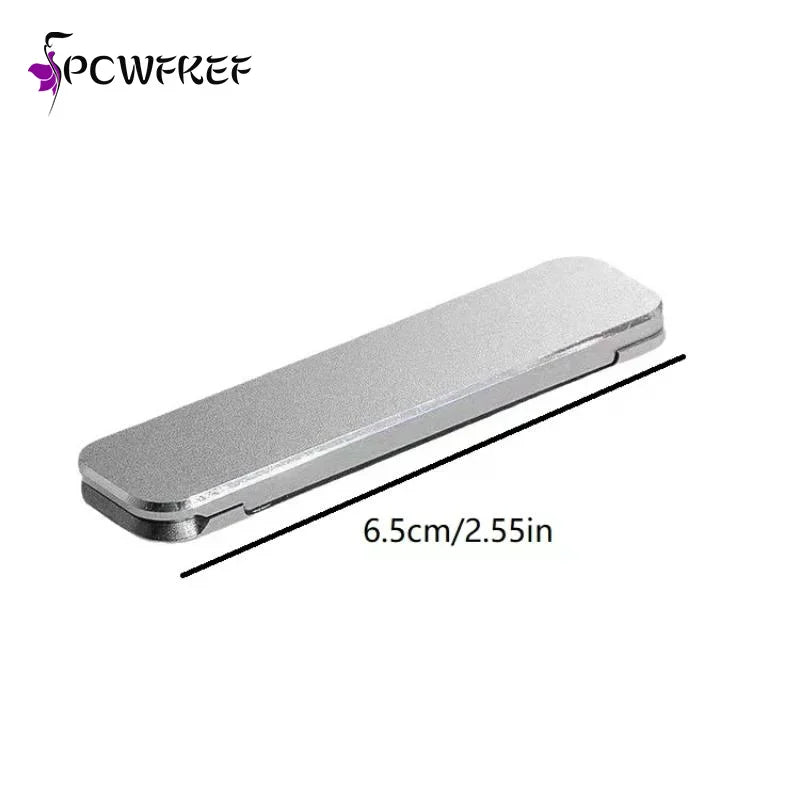 1/3PCS Mini Invisible Foldable Mobile Phone Stand Aluminum Alloy Desktop Mount Material Holder Adjustable Angle For Cellphone