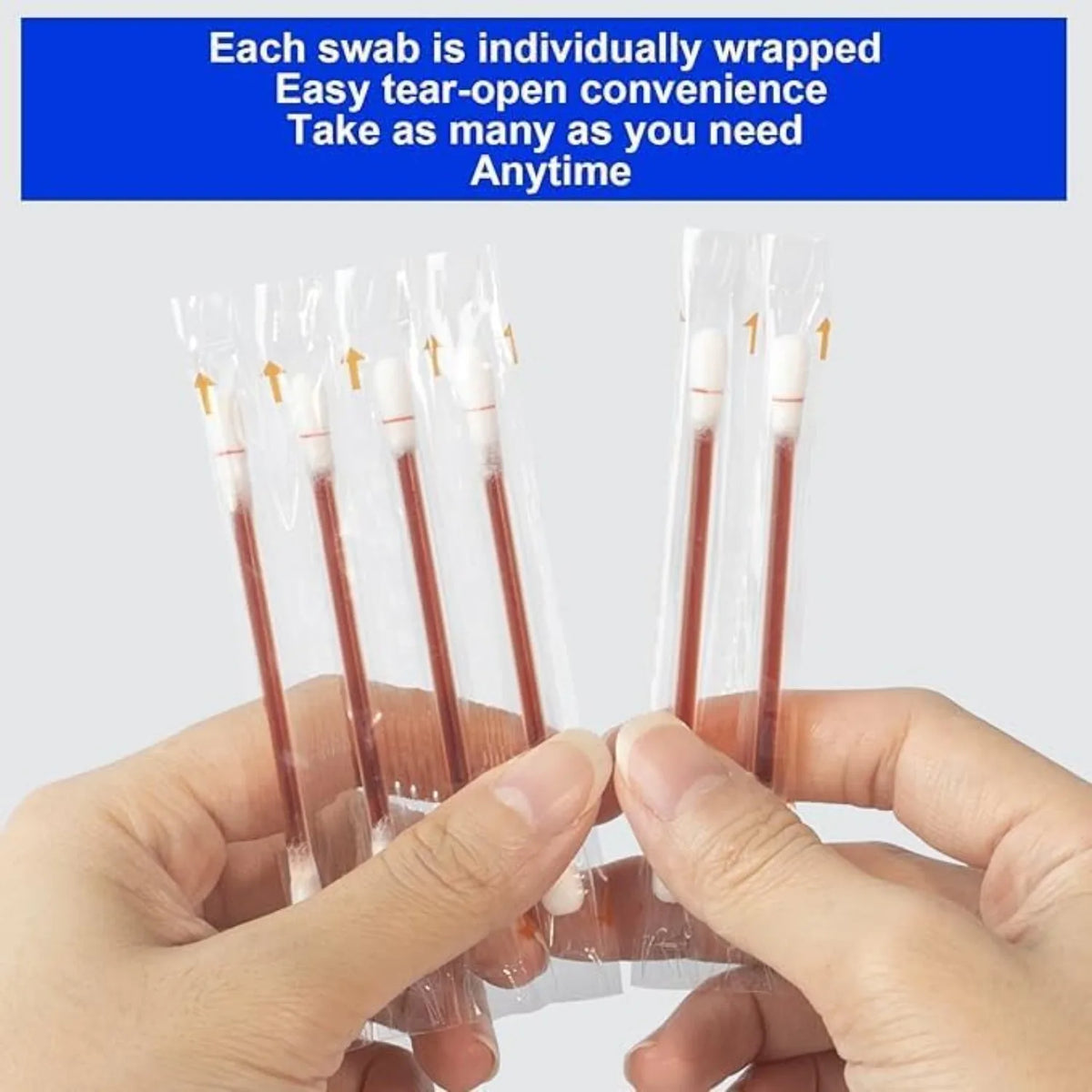 50pcs Disposable Disinfectant Swabs, Iodine & Alcohol Prep Sticks for Wound Cleaning, First Aid Emergency Antiseptic Supplies