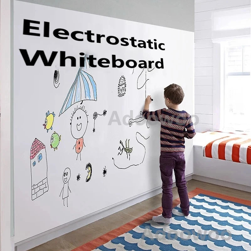 DIY Roll Paper Graffiti Scroll Whiteboard Wall Sticker Painting Drawing Early Educational Toys  No Damage to Wall Easy to Clean