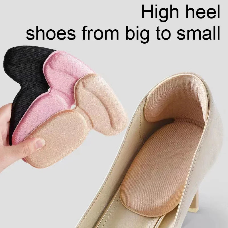 2 in 1 Forefoot and Heel Cushion Pads Self Adhesive Anti Blister Shoe Inserts High Heel Insoles Anti Slip Shoe Size Foot Care