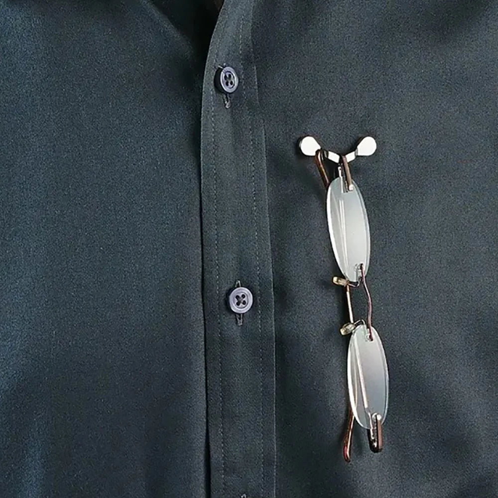 1 Piece Magnet Glasses Clip Magnetic Sunglasses Holder Work Number Plate Headphone Cable Clip Portable Storage Rack Unisex