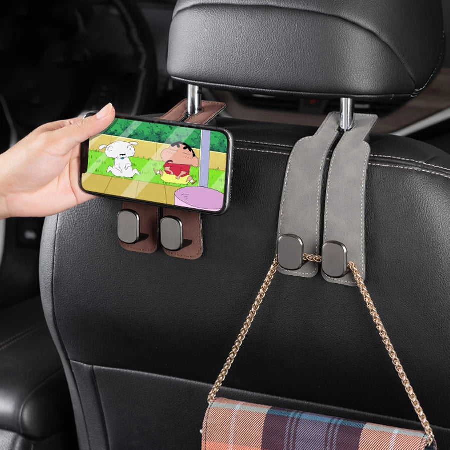 Heavy-Duty Car Seat Back Hook, Hidden Design, Suitable for Suvs and Sedans - Abs Hook, Can Be Used to Hang Shopping Bags, Wallets, Coats, Invisible Car Storage Bags