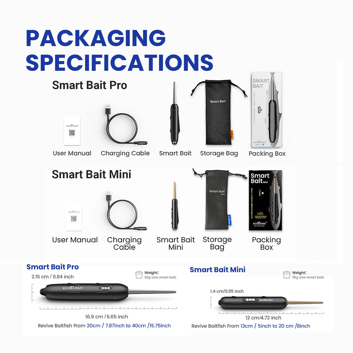 Discount Fishing Bait Pro - Affordable Live Fish Simulation Acoustic Technology 300m Waterproof Depth Kanama Smart