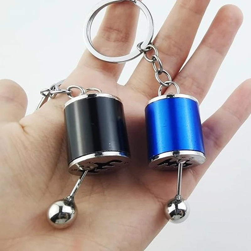Metal Keyring Creative Car Shifter Keychain Six Speed Manual Transmission Shift Gearbox Gear Fidget Toys Relieve Stress Anxiety