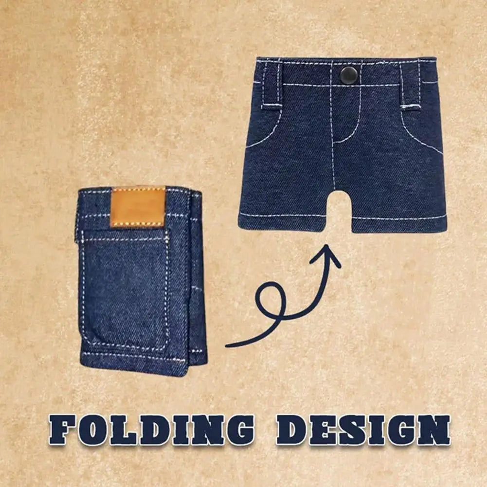 Mini Great Jeans Wallet Vintage Style Women's Men ID Credit Card Holder Case Model Coin Purse Multi-functional Jeans Wallet Gift