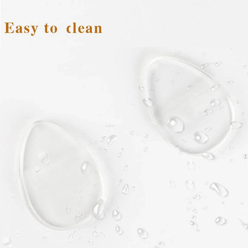 Round/Triangle Silicone Gel Cosmetic Puff Transparent Soft Elasticity Puff Sponge Foundation Cream No Powder Eating Powder