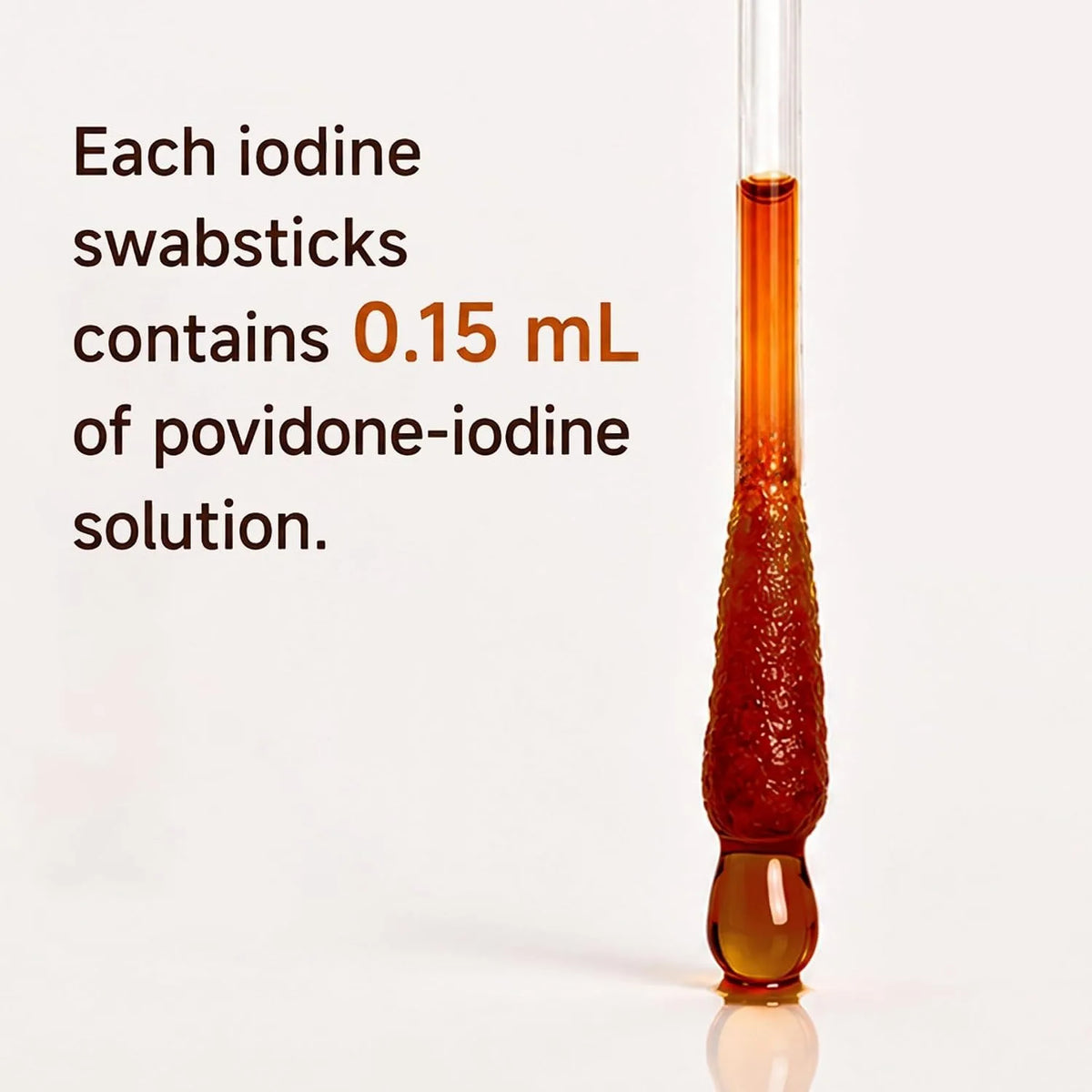 50pcs Disposable Disinfectant Swabs, Iodine & Alcohol Prep Sticks for Wound Cleaning, First Aid Emergency Antiseptic Supplies