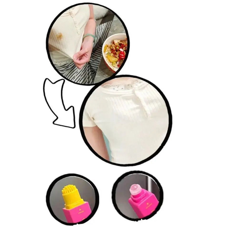 12ml Stain Remover Pen With Brush Head Instant Emergency Stain Remover Portable Double Head Grease Removal Pen Clothes Care