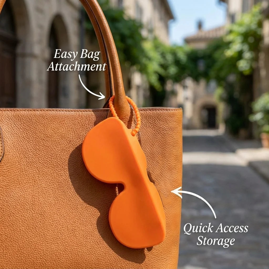 Eyeglass case, travel silicone protective case, sunglasses storage bag