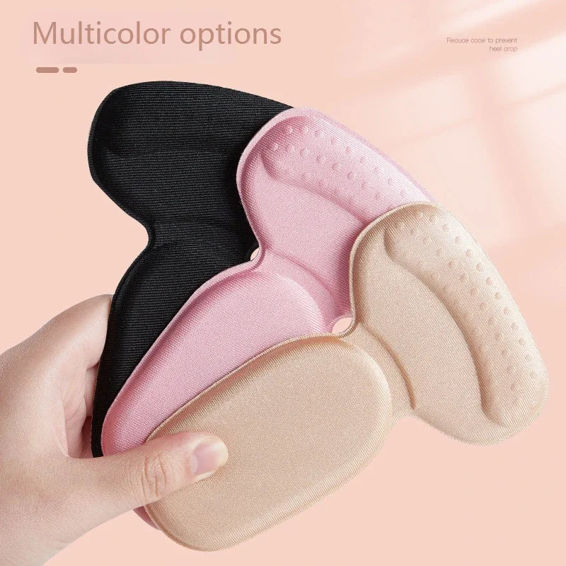 2 in 1 Forefoot and Heel Cushion Pads Self Adhesive Anti Blister Shoe Inserts High Heel Insoles Anti Slip Shoe Size Foot Care