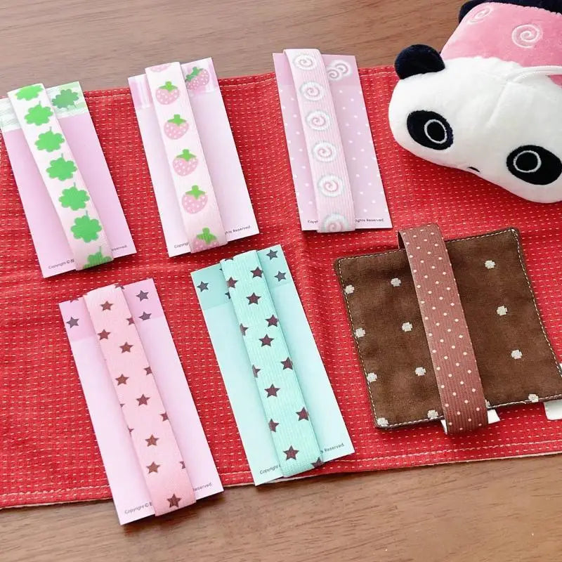 Adjustable Notebook Straps Loose-leaf Notebook Elastic Strap DIY Decoration Band Binding Rope Cute Star Binder Strap