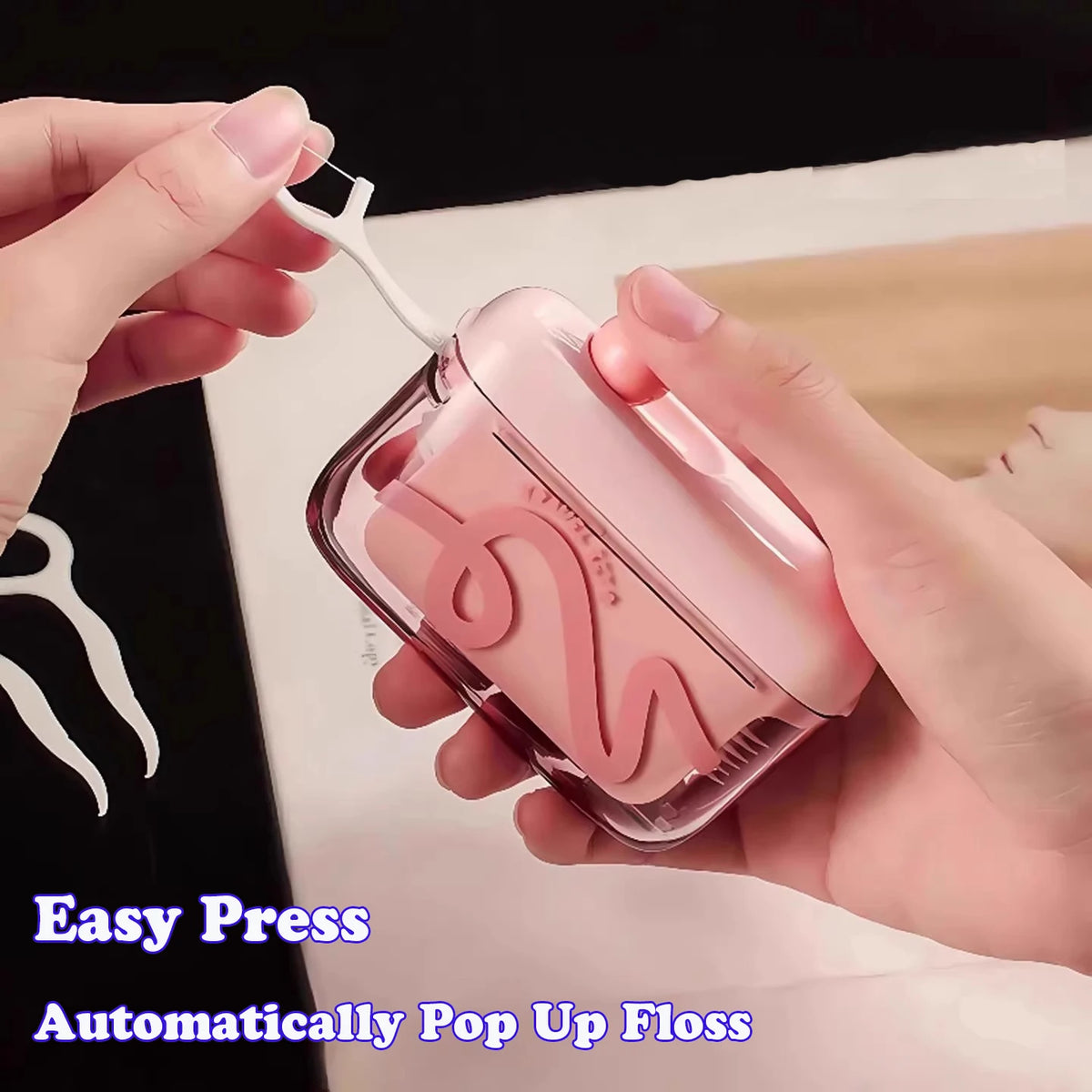 Fancy Type Floss Storage Box Pop UP Design Dental Hilo Floss Dispenser Refillable Teeth Cleaning ToothPick With Teeth Sticks