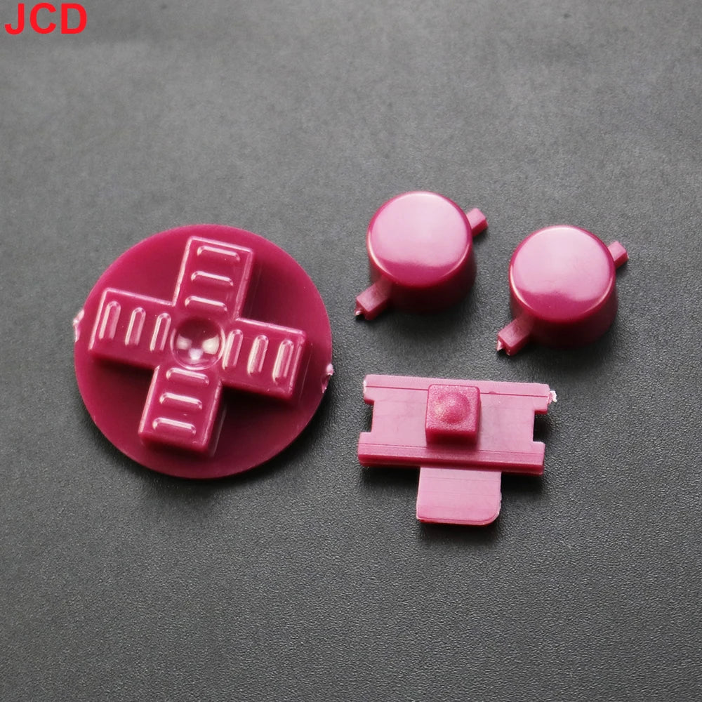 JCD 1set Colorful D-Pad Buttons For GameBoy Classic For GB DMG A B Buttons DIY Button Set Replacement