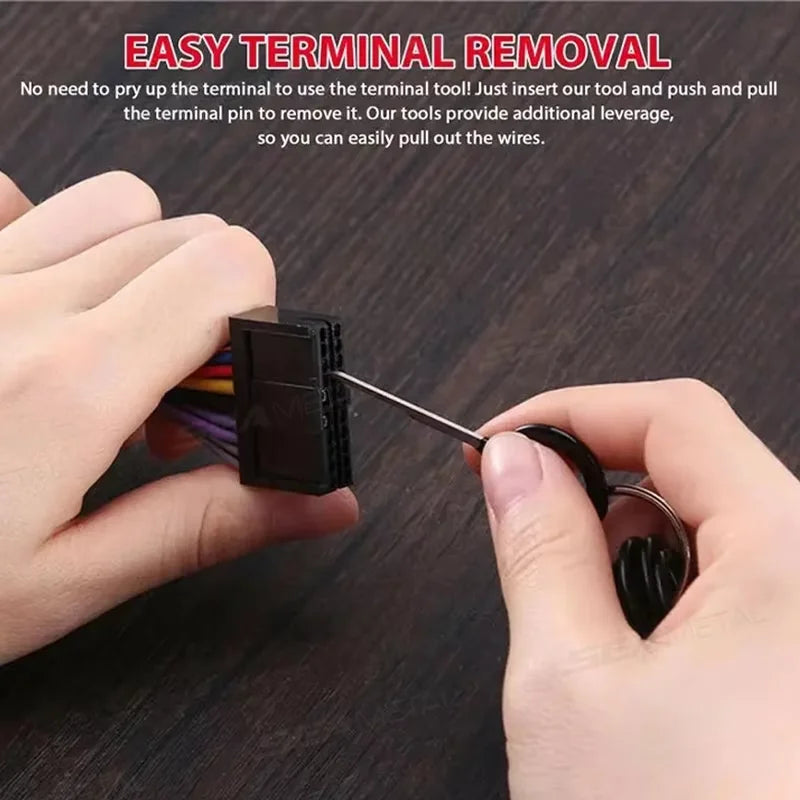 59pcs Car Terminal Removal Kit Universal Wire Plug Connector Extractor Puller Pin Remover Set Automotive Repairing Tool