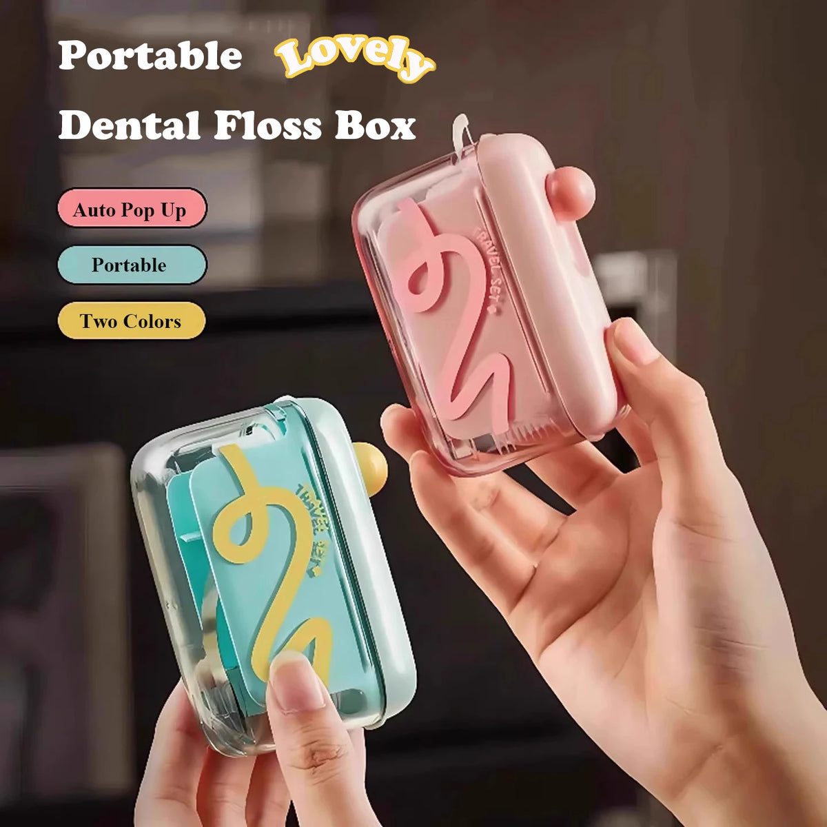 Fancy Type Floss Storage Box Pop UP Design Dental Hilo Floss Dispenser Refillable Teeth Cleaning ToothPick With Teeth Sticks