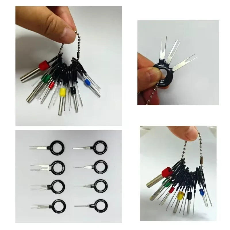 59pcs Car Terminal Removal Kit Universal Wire Plug Connector Extractor Puller Pin Remover Set Automotive Repairing Tool